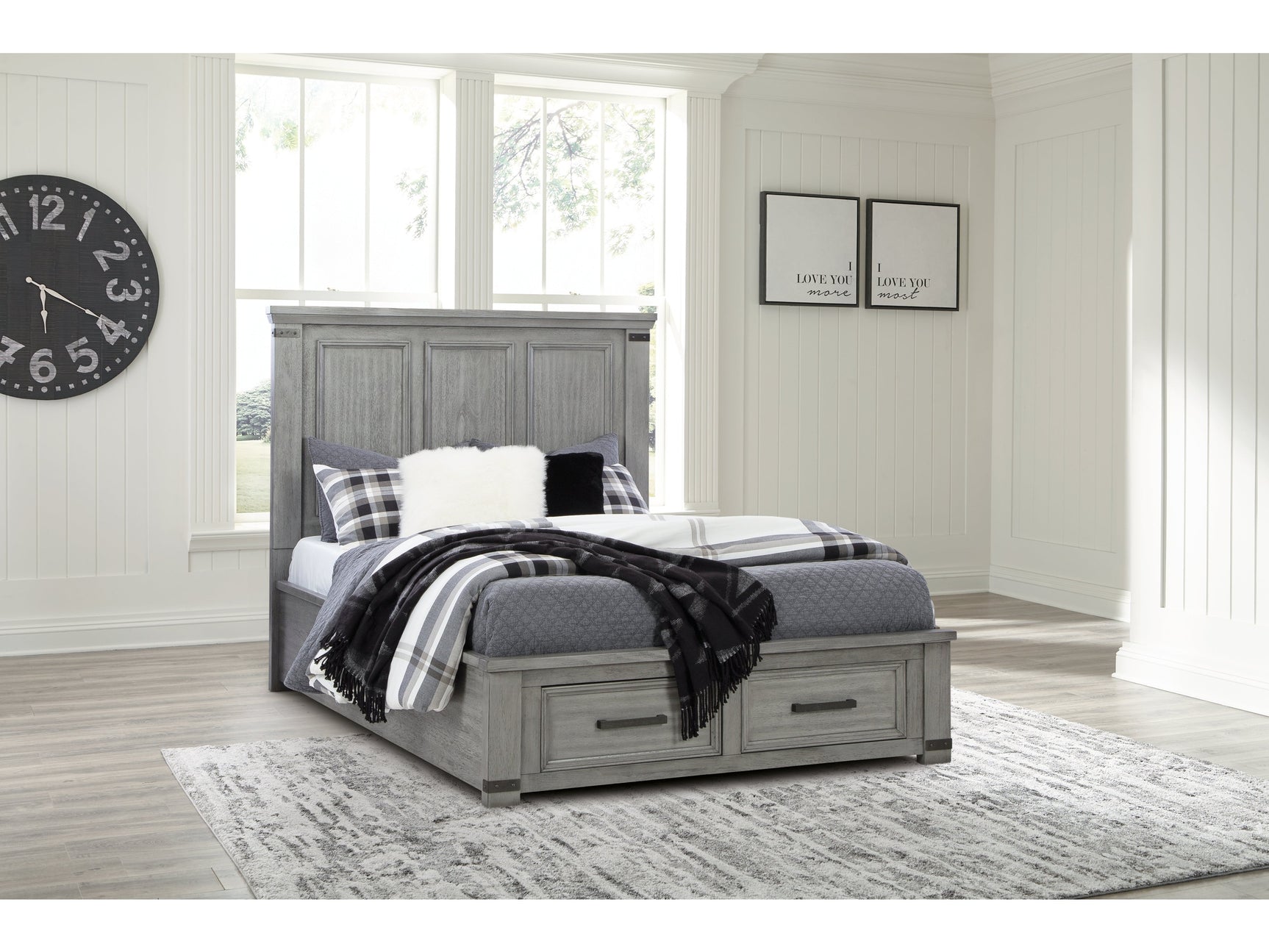 Russelyn Gray Queen Storage Bed (Online Special Price) - Ornate Home