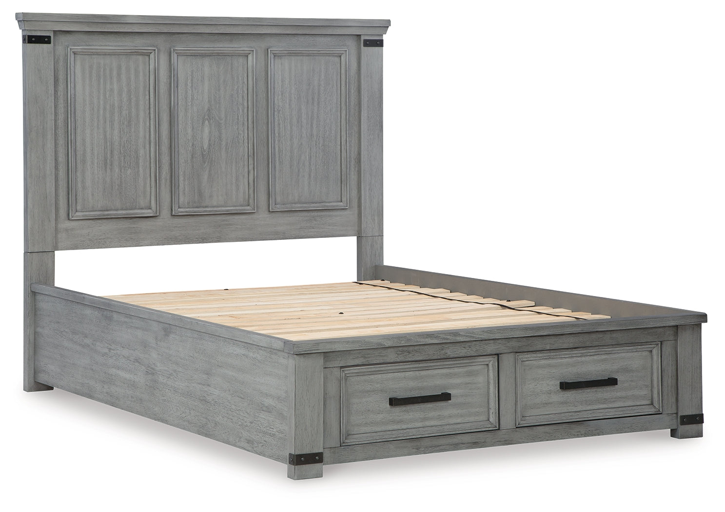 Russelyn Gray Queen Storage Bed - Ornate Home