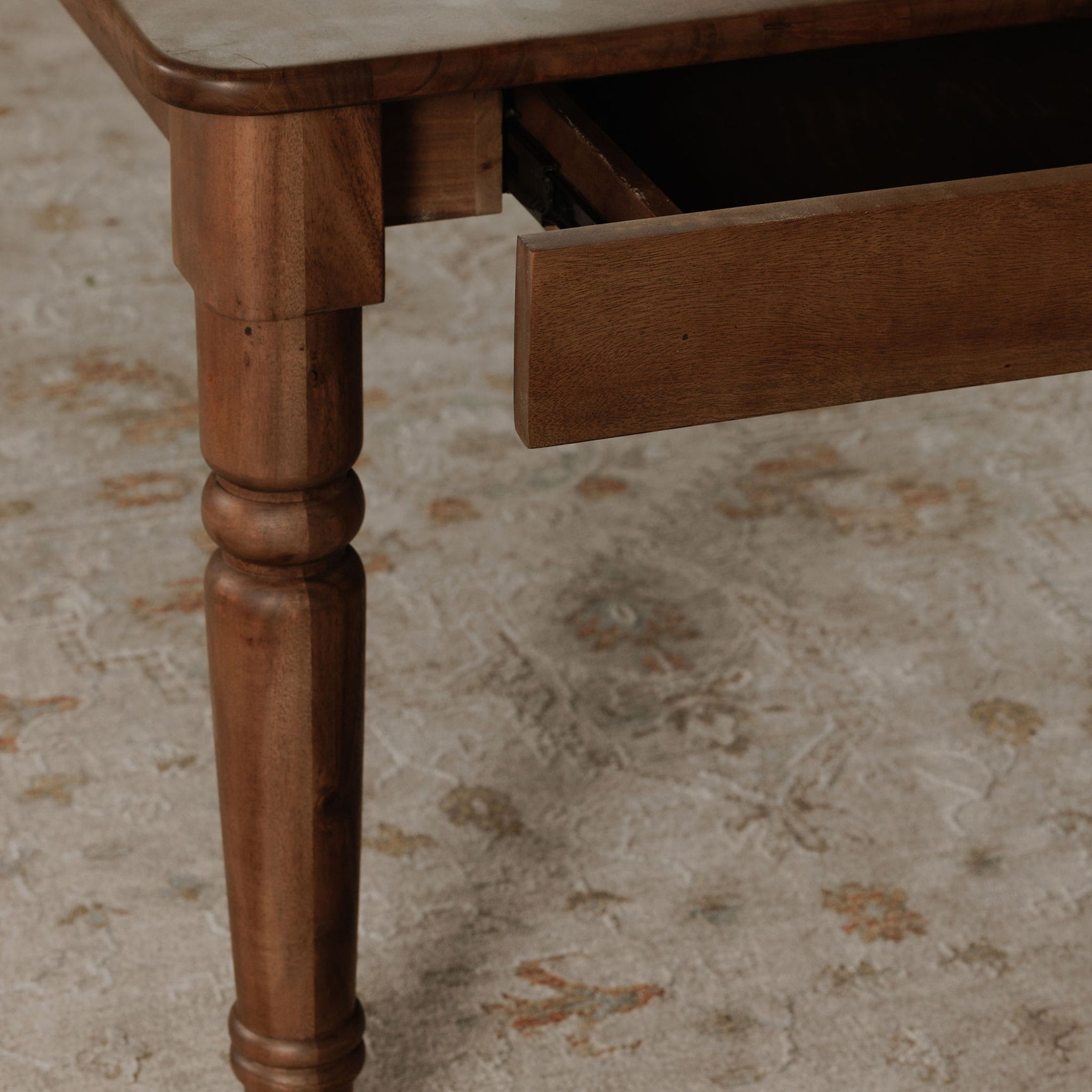 Russet Brown Dining Table - Ornate Home