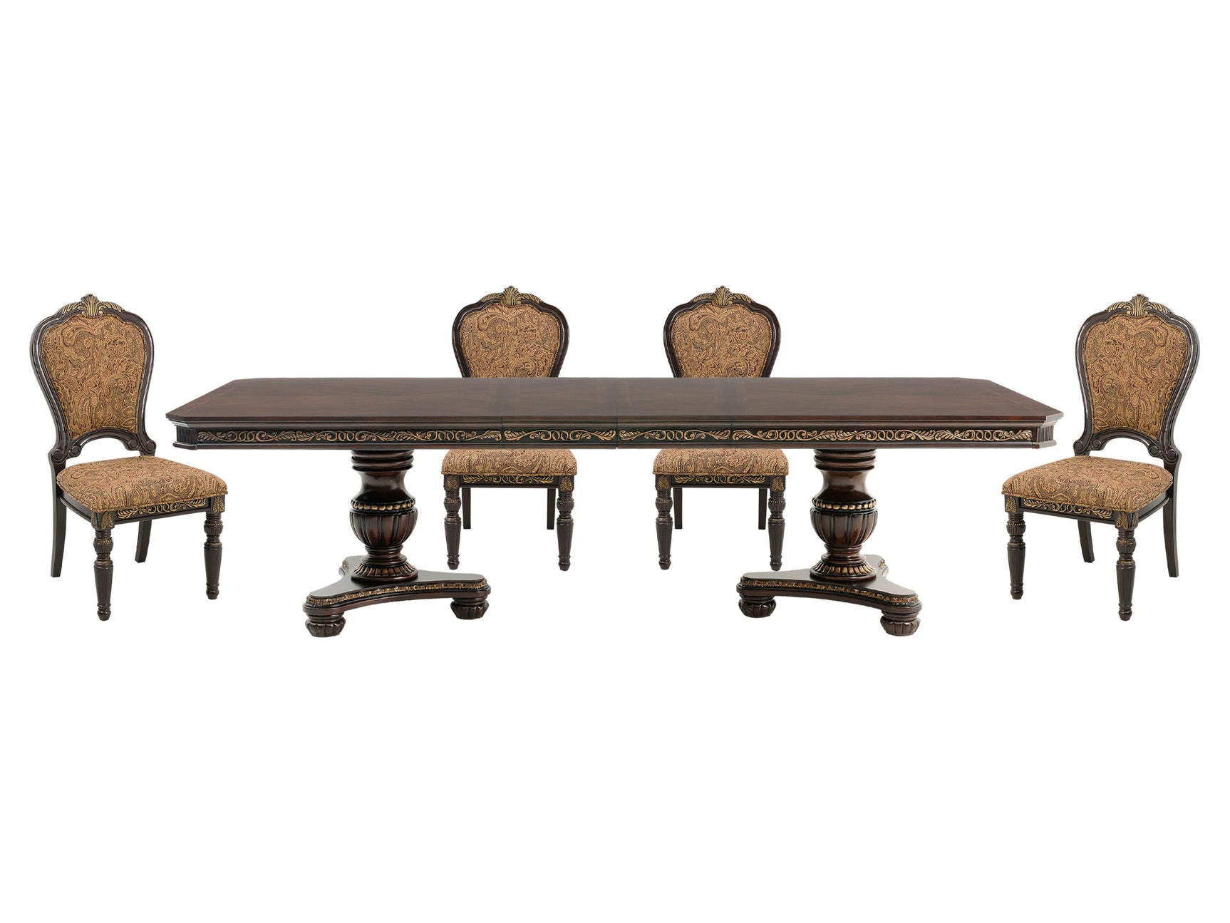 Russian Hill Cherry 5-piece Dinig Table Set - Ornate Home