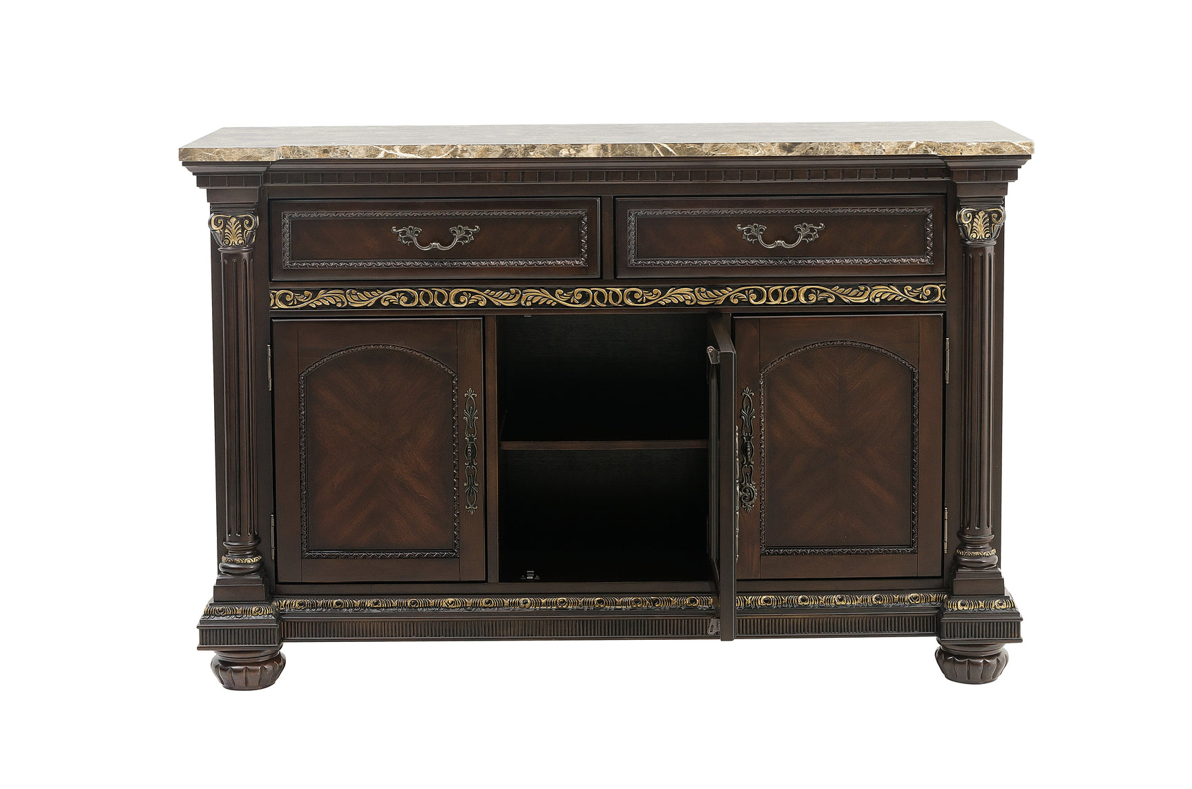 Russian Hill Warm Cherry Server - Ornate Home