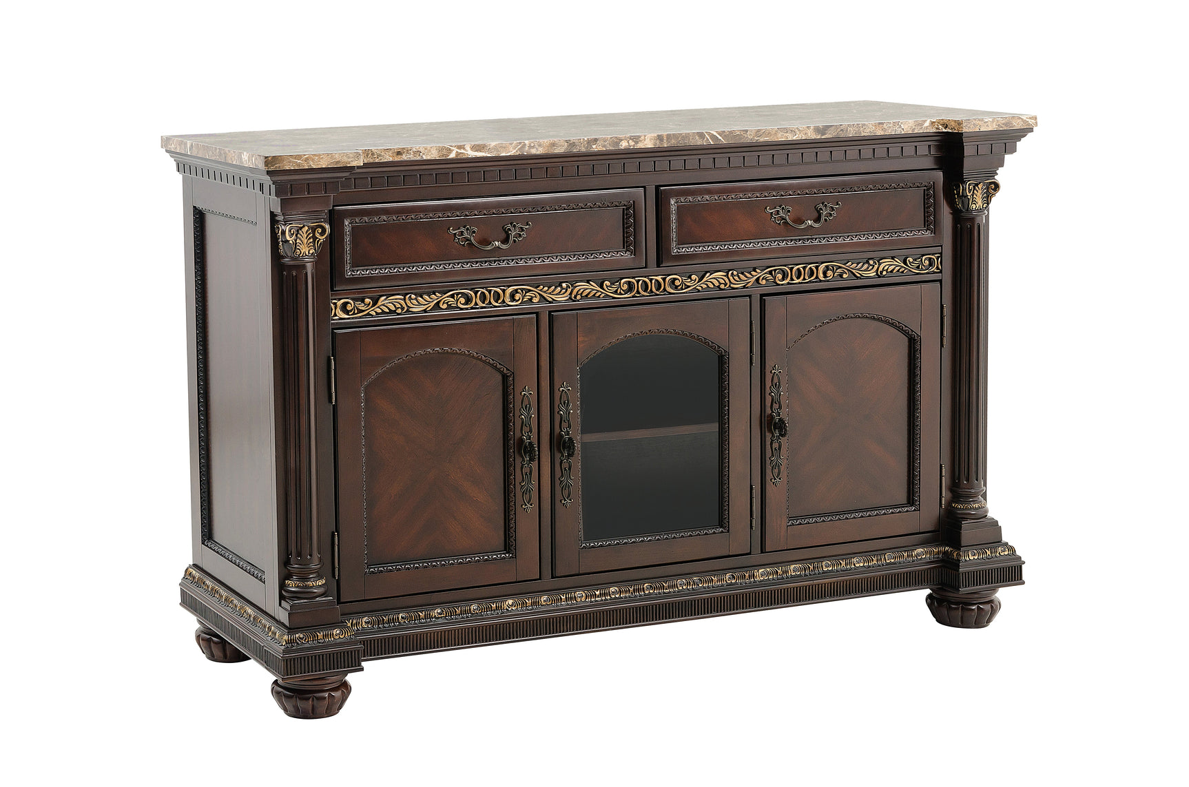 Russian Hill Warm Cherry Server - Ornate Home