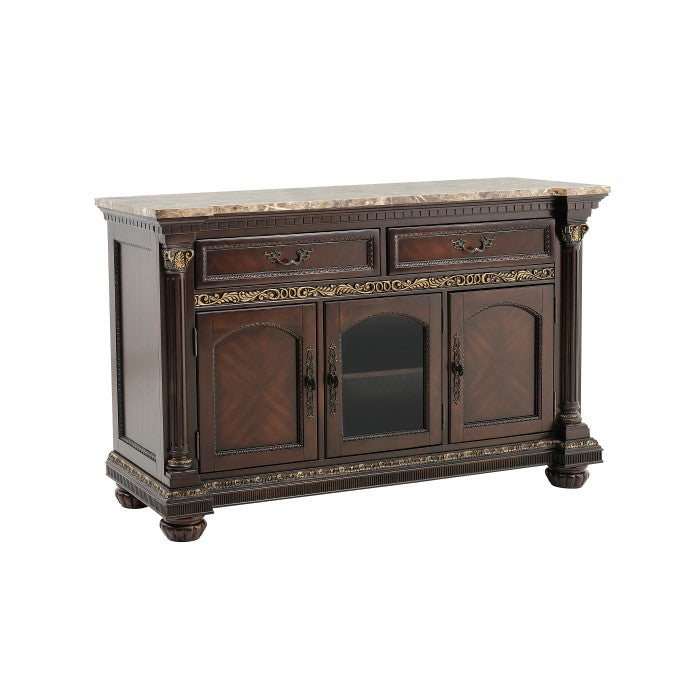 Russian Hill Warm Cherry Server - Ornate Home