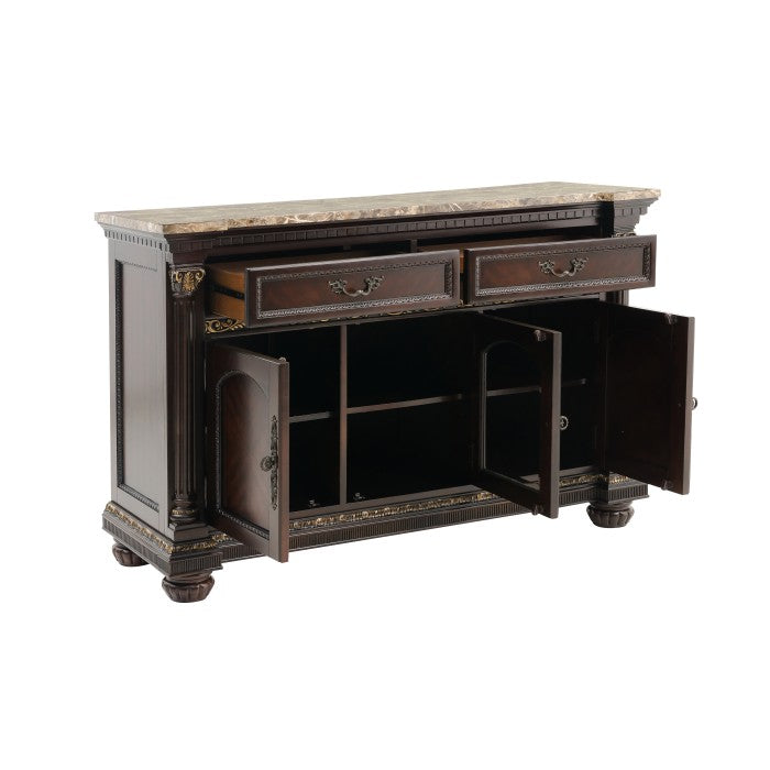 Russian Hill Warm Cherry Server - Ornate Home