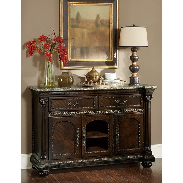 Russian Hill Warm Cherry Server - Ornate Home