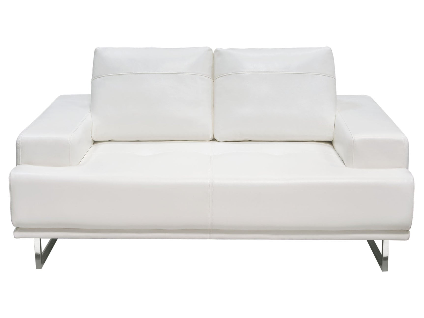 Russo White Loveseat - Ornate Home