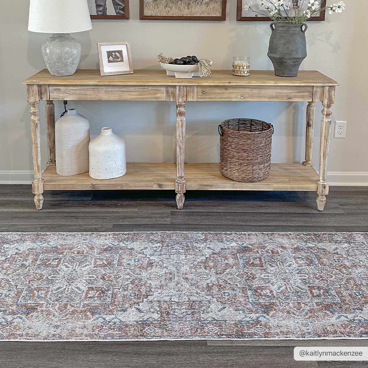 Rust Hera Washable Area Rug - Clearance - Ornate Home