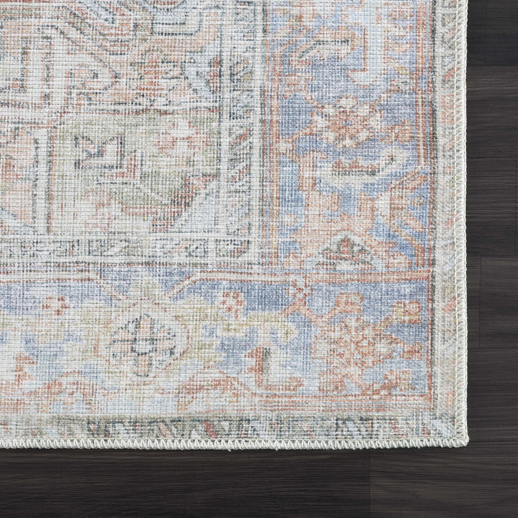 Rust Maayon Washable Rug - Ornate Home