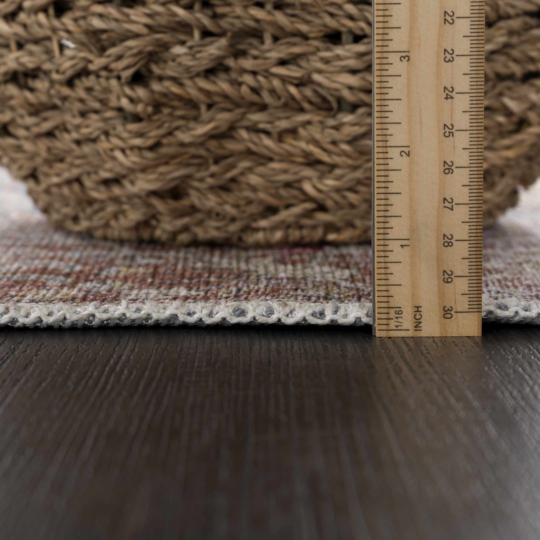 Rust Mair Traditional Washable Area Rug - Clearance - Ornate Home