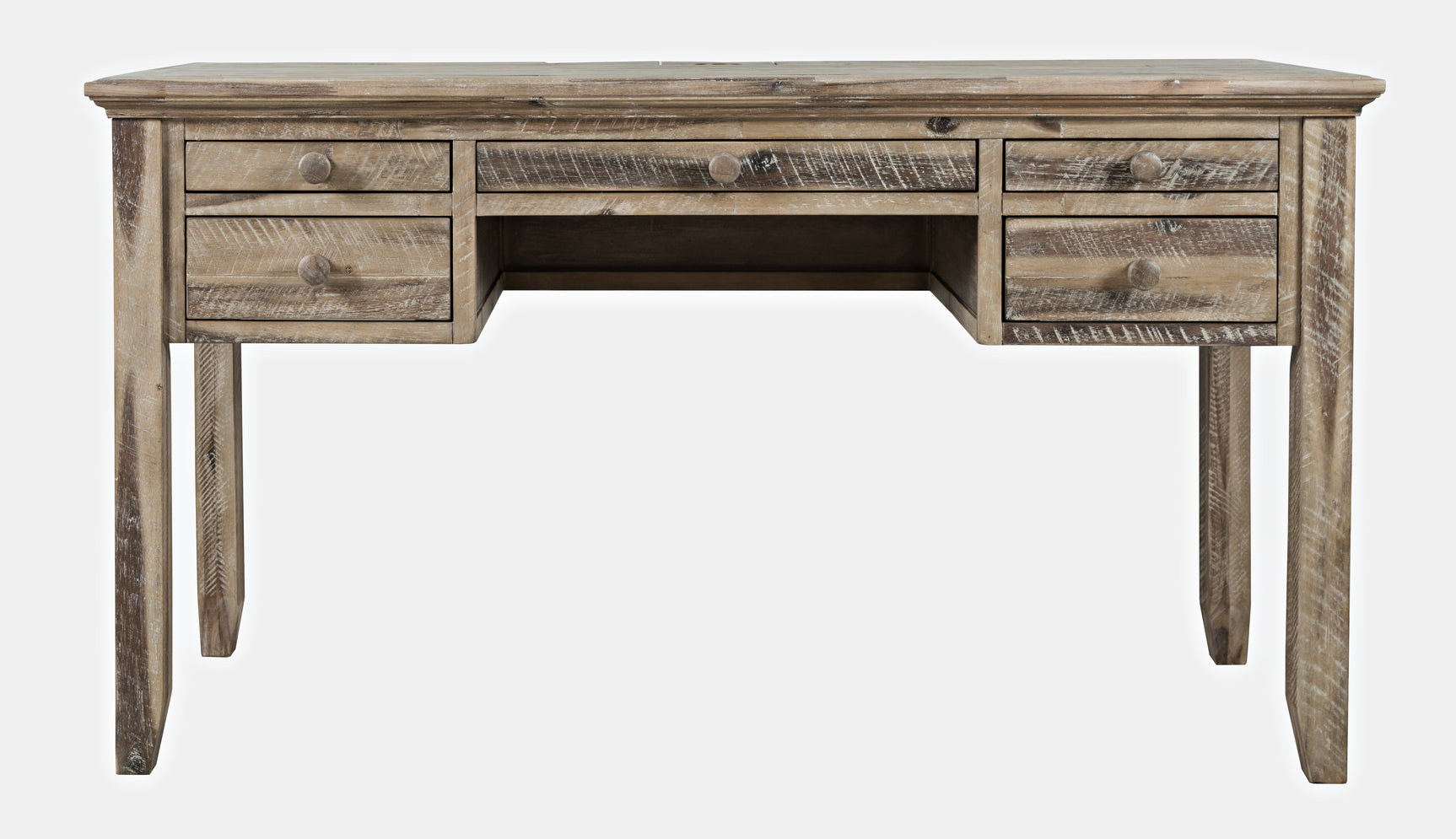 Rustic Shores Grey Wash Power Desk - Ornate Home