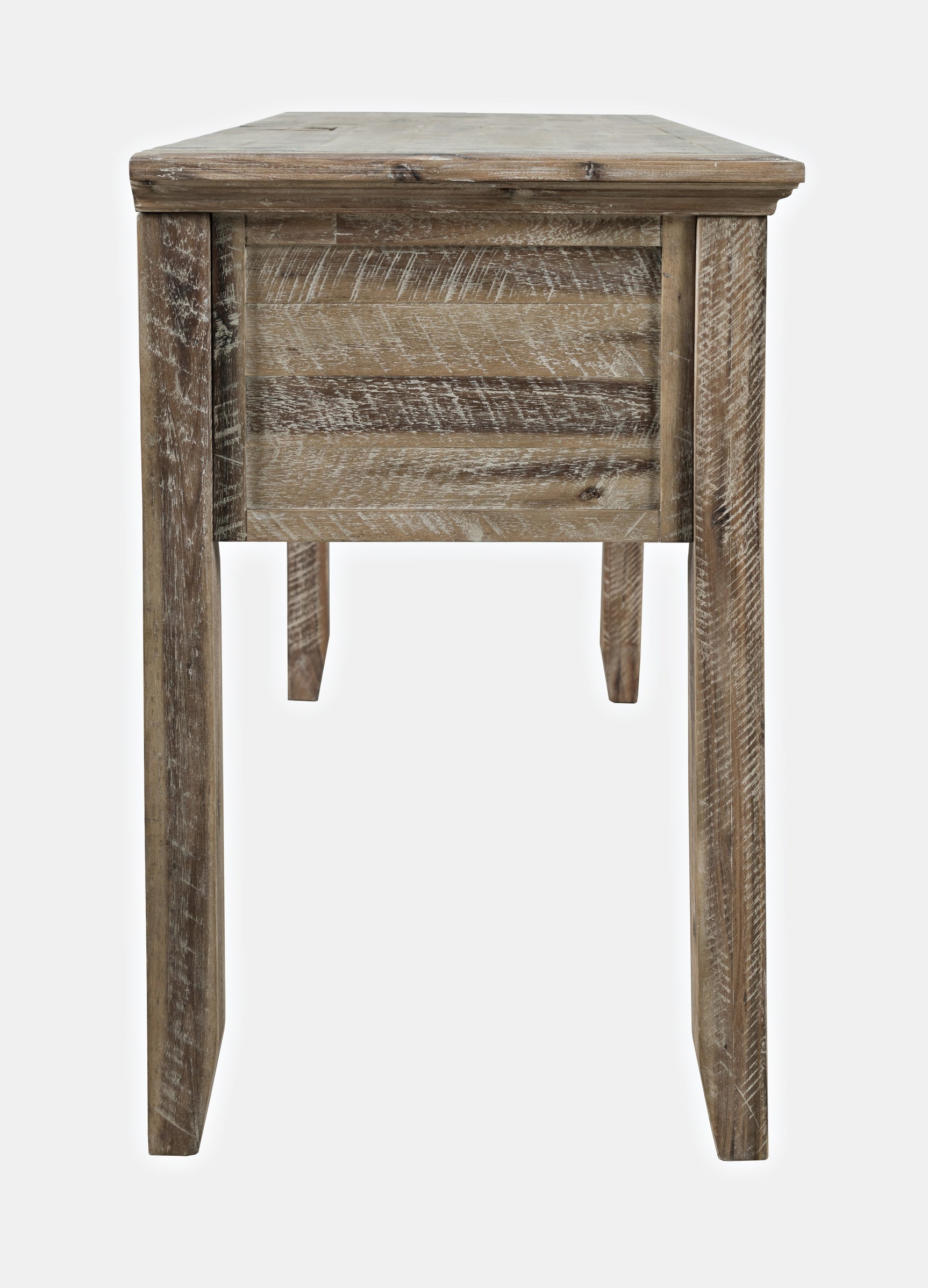 Rustic Shores Grey Wash Power Desk - Ornate Home