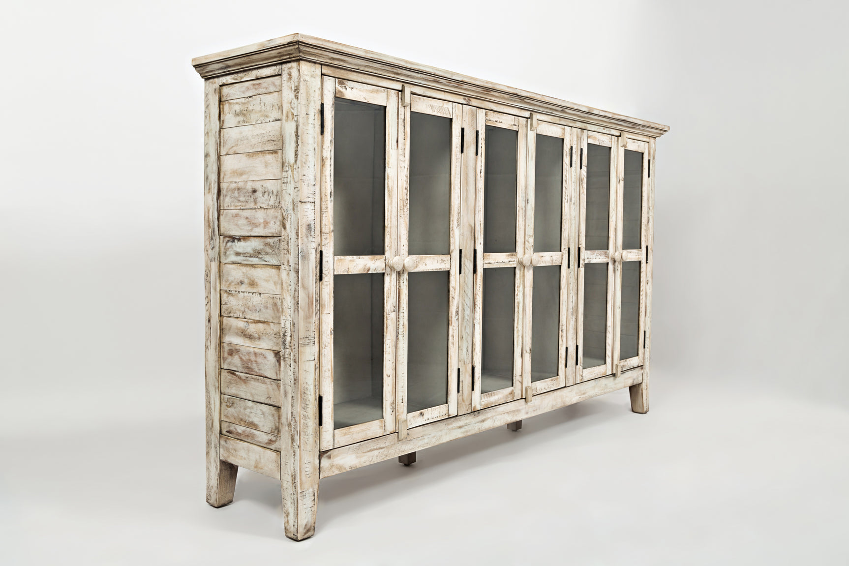 Rustic Shores Scrimshaw 6 Door High Cabinet - Ornate Home