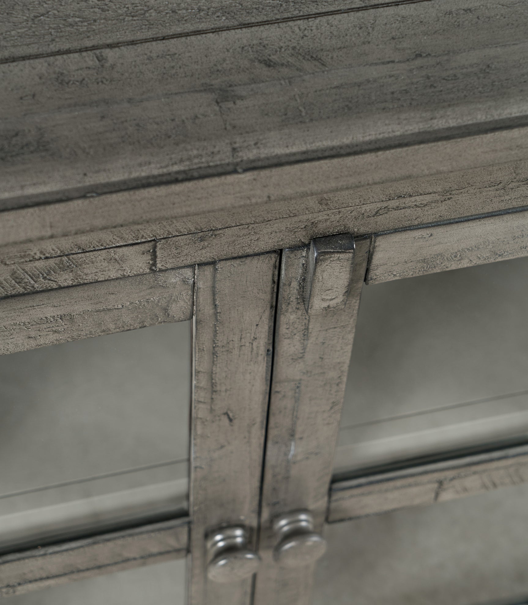 Rustic Shores Stone 4 Door Low Cabinet - Ornate Home