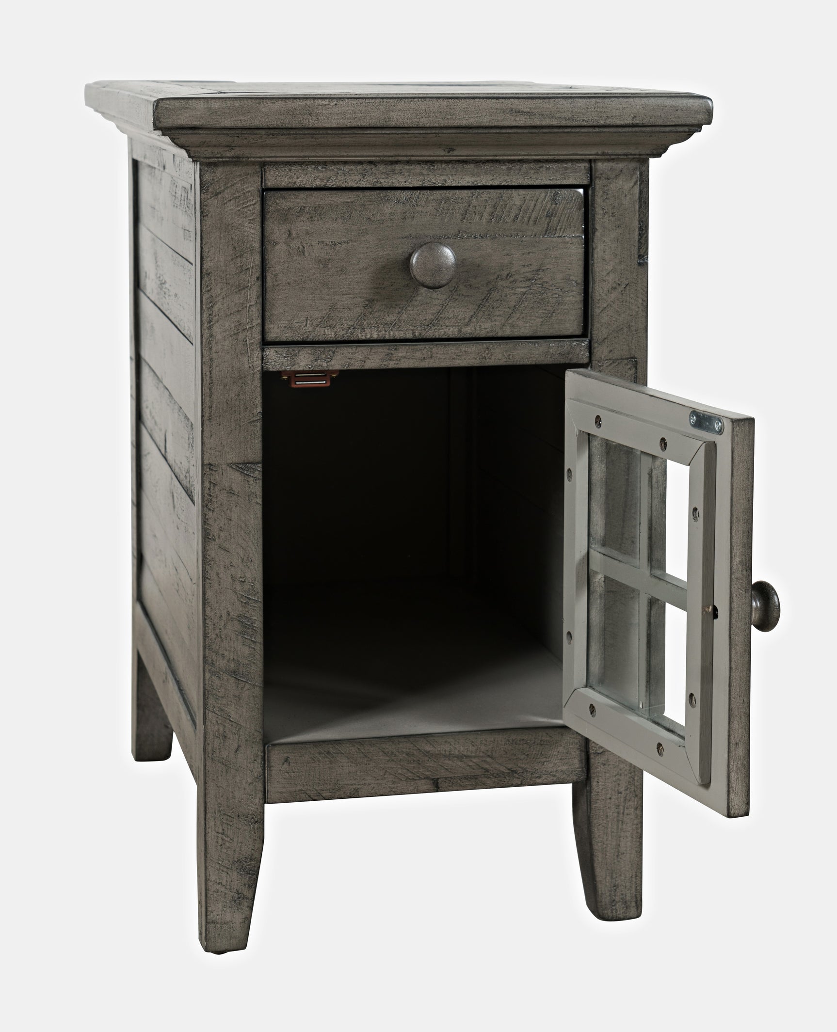 Rustic Shores Stone Power Chairside Table - Ornate Home