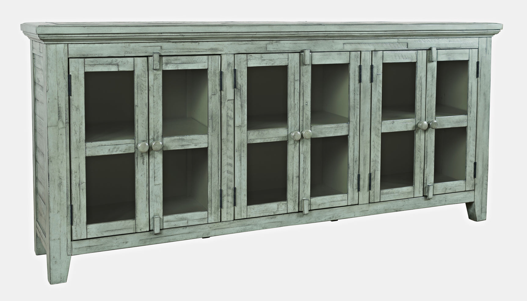 Rustic Shores Surfside 6 Door Low Cabinet - Ornate Home