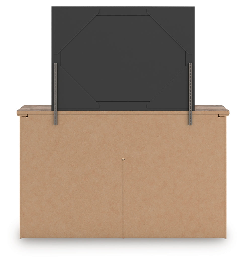 Rusticott Brown Dresser and Mirror - Ornate Home