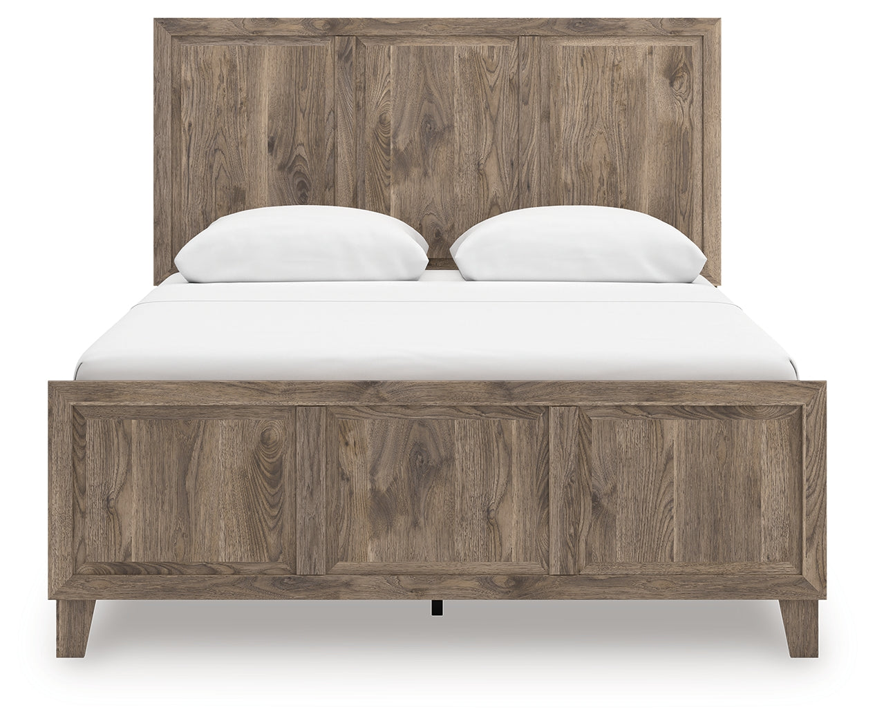 Rusticott Brown Queen Panel Bed, Dresser and Mirror - Ornate Home