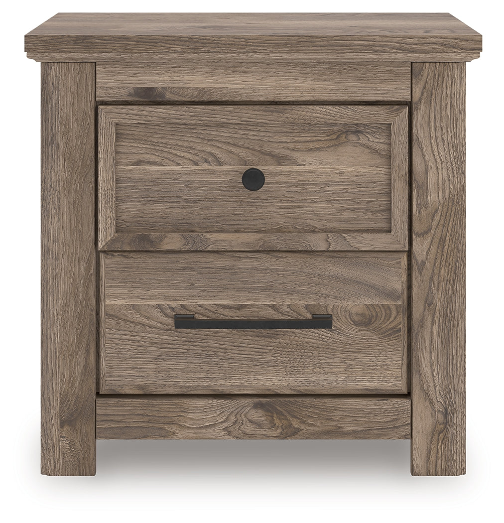 Rusticott Brown Queen Poster Bed, Dresser, Mirror and Nightstand - Ornate Home