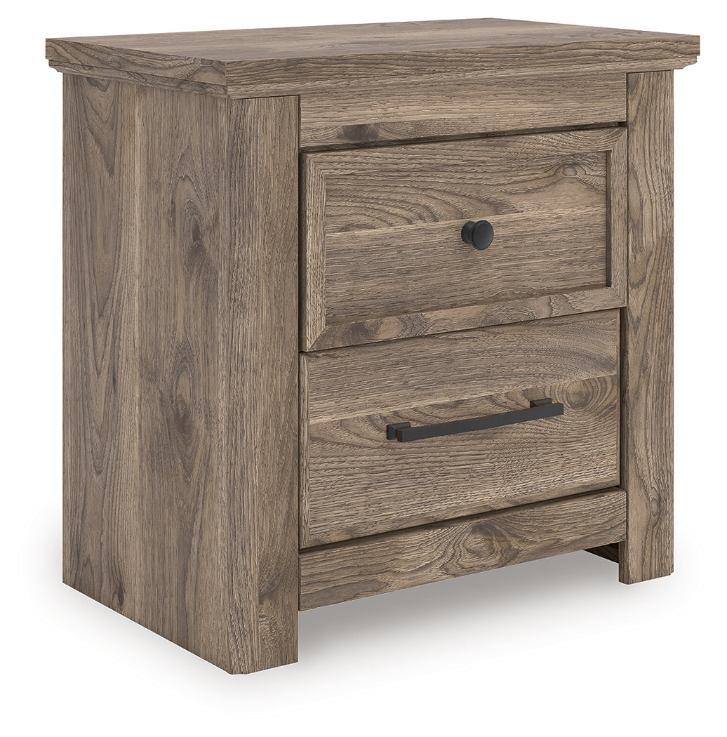 Rusticott Brown Queen Poster Bed, Dresser, Mirror and Nightstand - Ornate Home