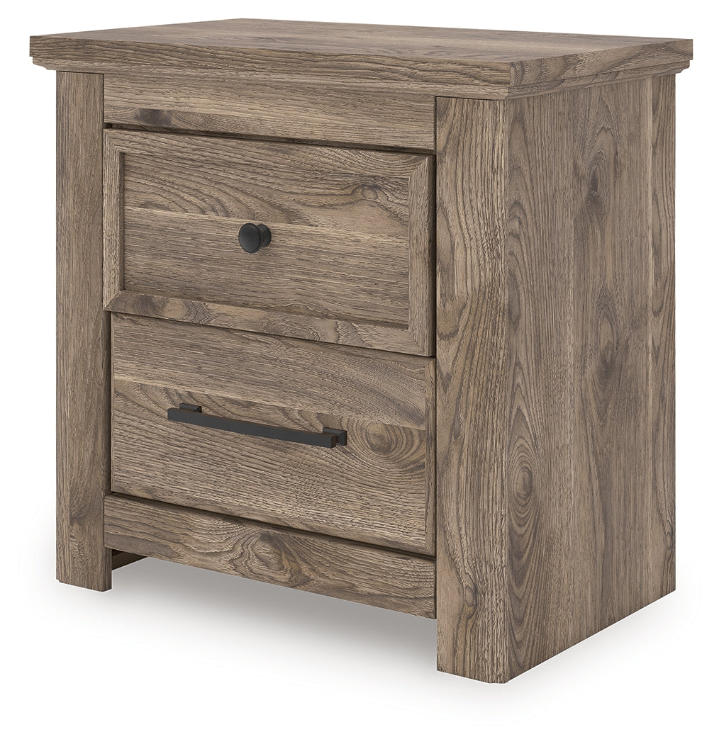 Rusticott Brown Queen Poster Bed, Dresser, Mirror and Nightstand - Ornate Home