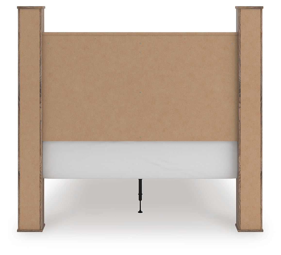 Rusticott Brown Queen Poster Bed, Dresser and Nightstand (Online Special Price) - Ornate Home