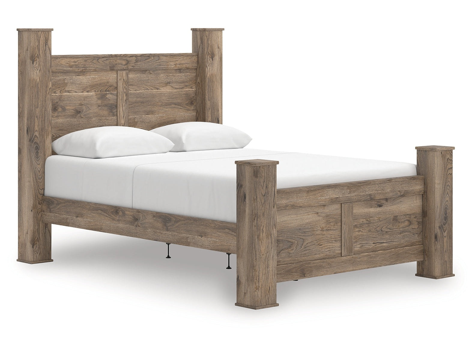 Rusticott Brown Queen Poster Bed (Online Special Price) - Ornate Home