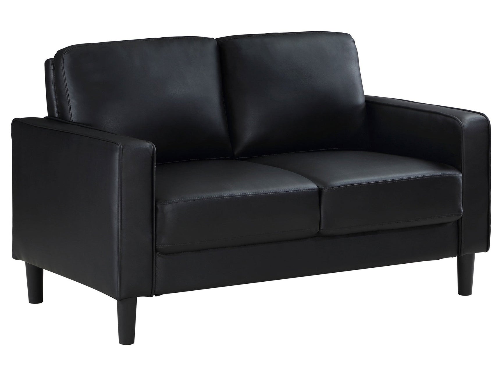 Ruth Black Loveseat - Ornate Home