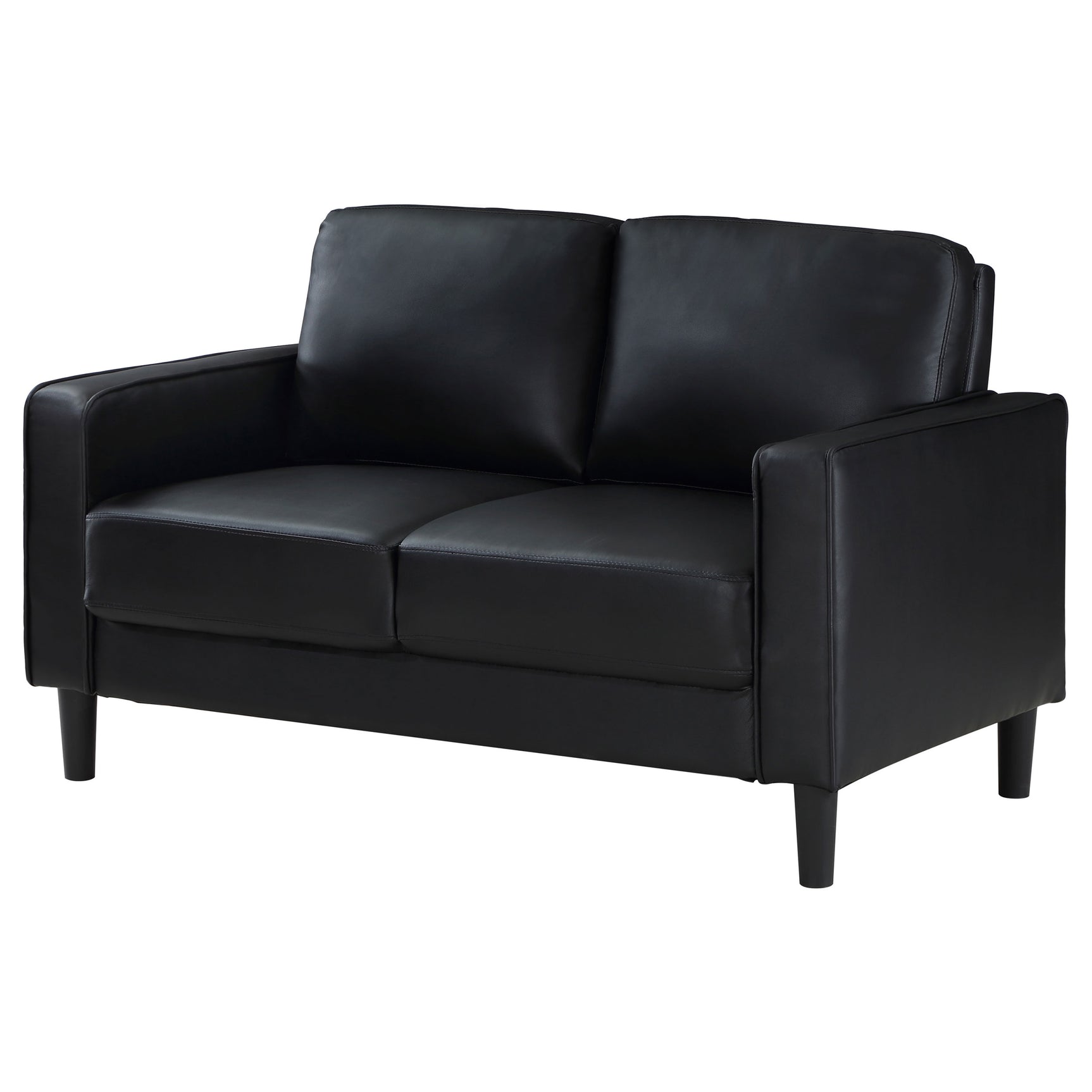 Ruth Black Loveseat - Ornate Home