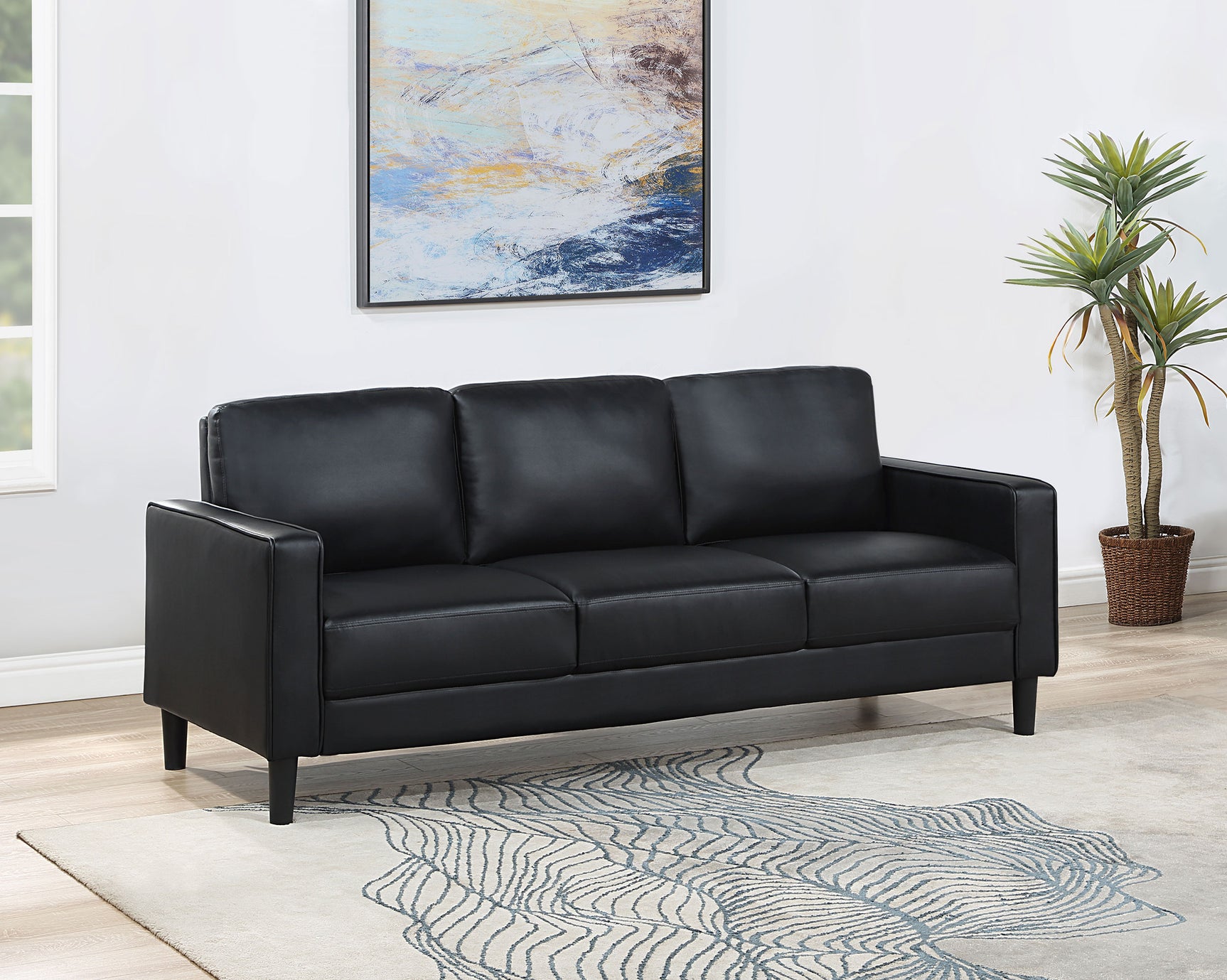 Ruth Black Sofa - Ornate Home