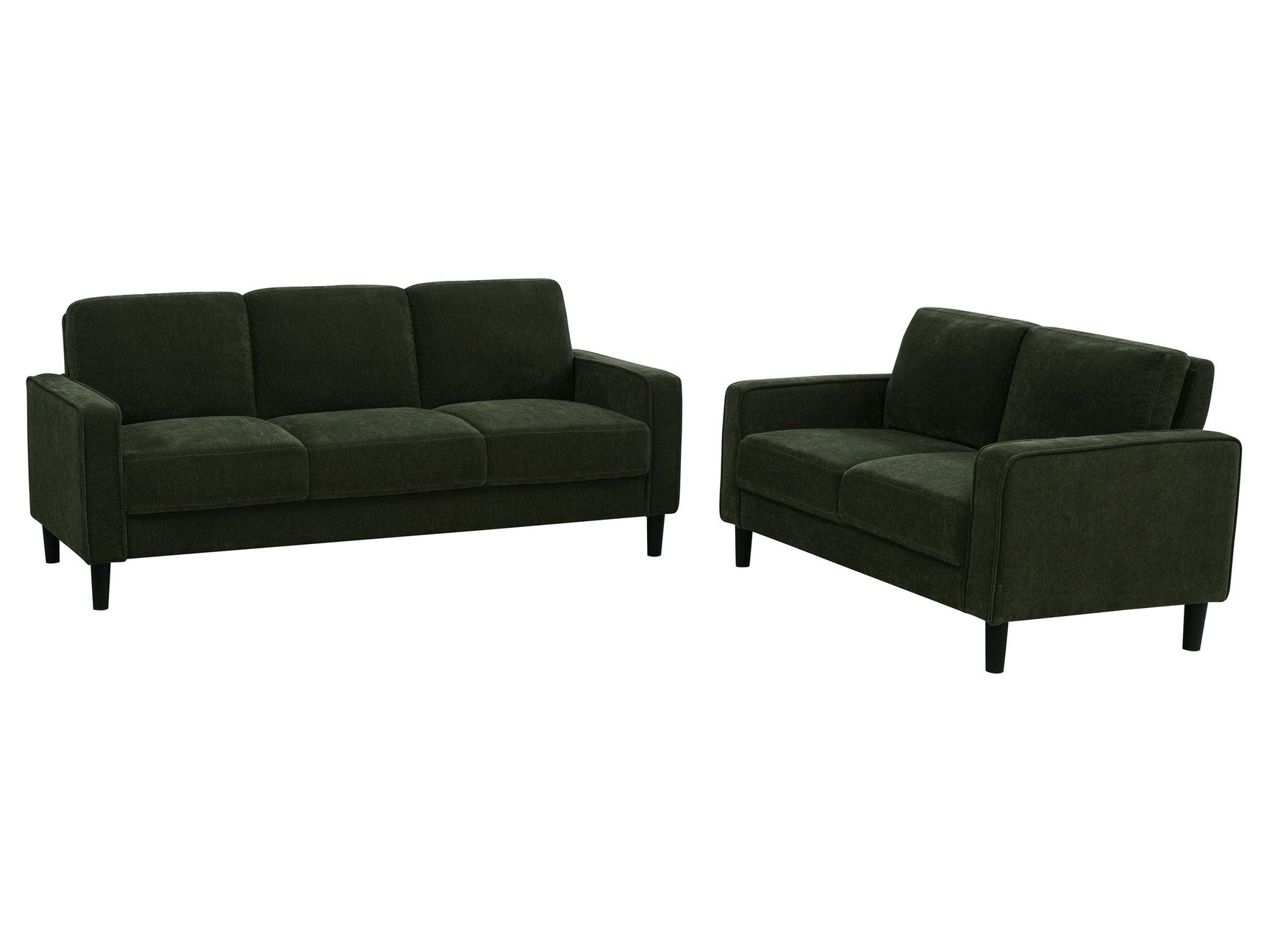 Ruth Matcha Green 2-piece Fabric Upholstered Track Arm Sofa - Ornate Home