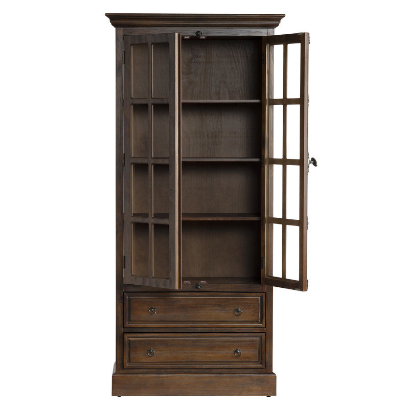 Rutherford Brown/Brown Curio Cabinet - Ornate Home