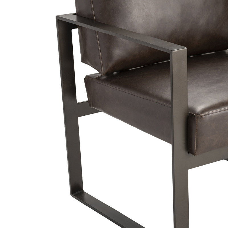 Rutledge Brown/Black Accent Chair - Ornate Home
