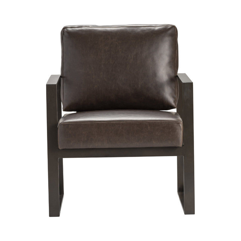Rutledge Brown/Black Accent Chair - Ornate Home