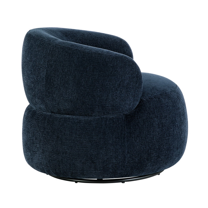 Ruvo Blue Swivel Chair - Ornate Home