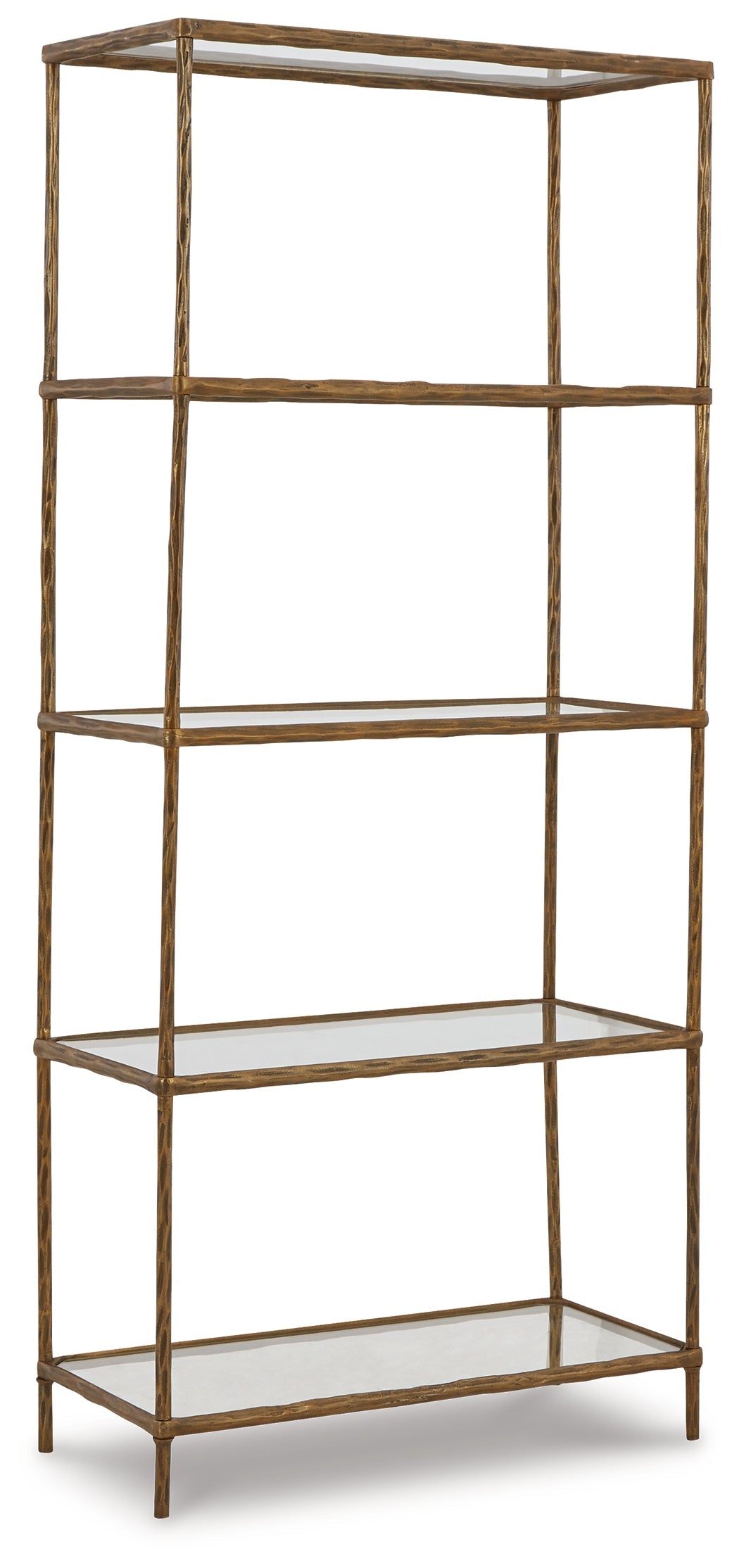 Ryandale Antique Brass Finish Bookcase - Ornate Home