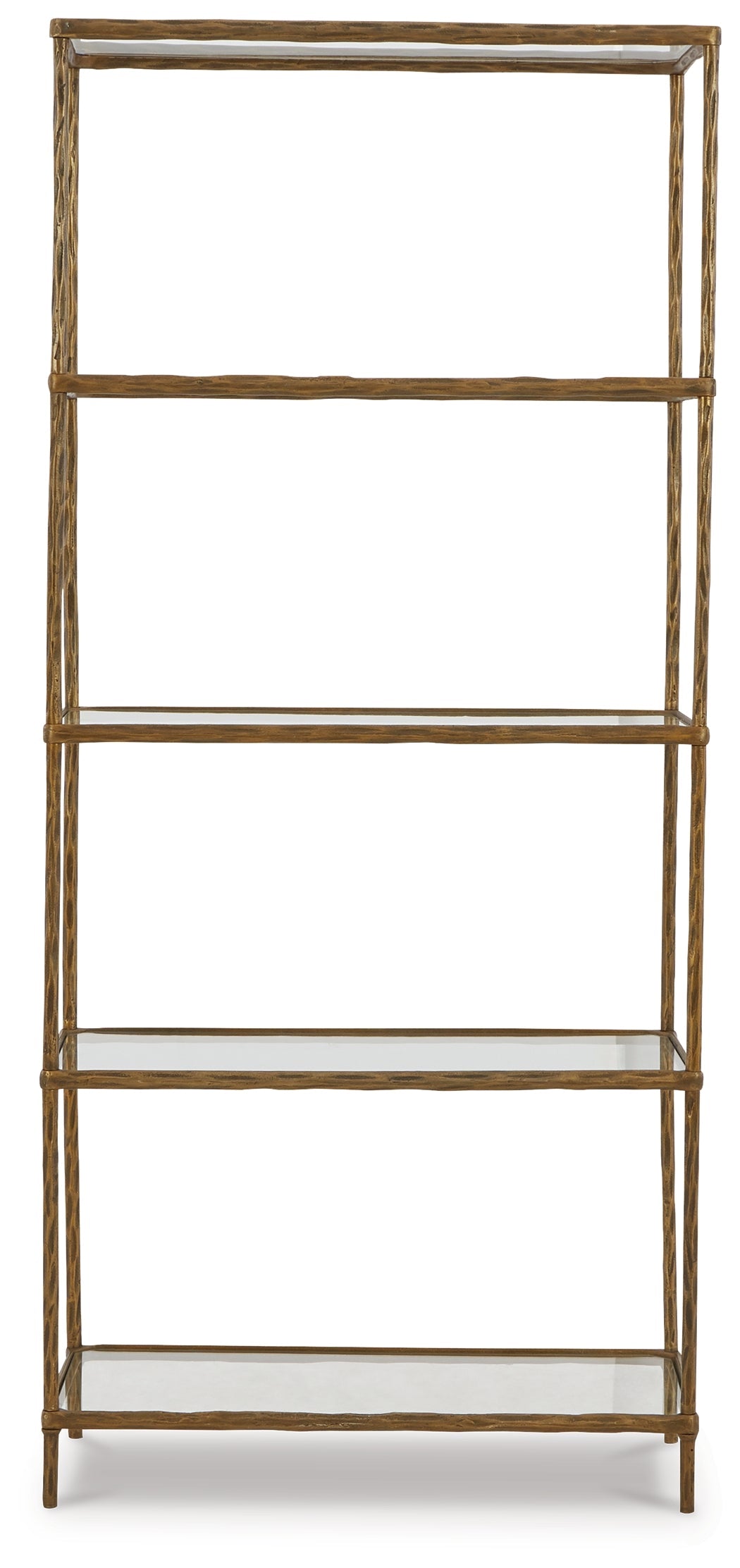 Ryandale Antique Brass Finish Bookcase - Ornate Home