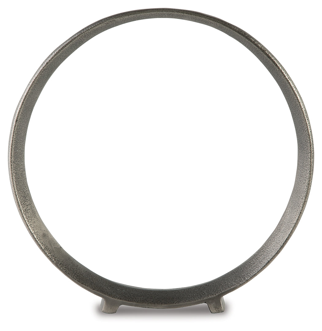 Ryandale Antique Pewter Finish Sculpture (Set of 2) (14.5"H) - Ornate Home