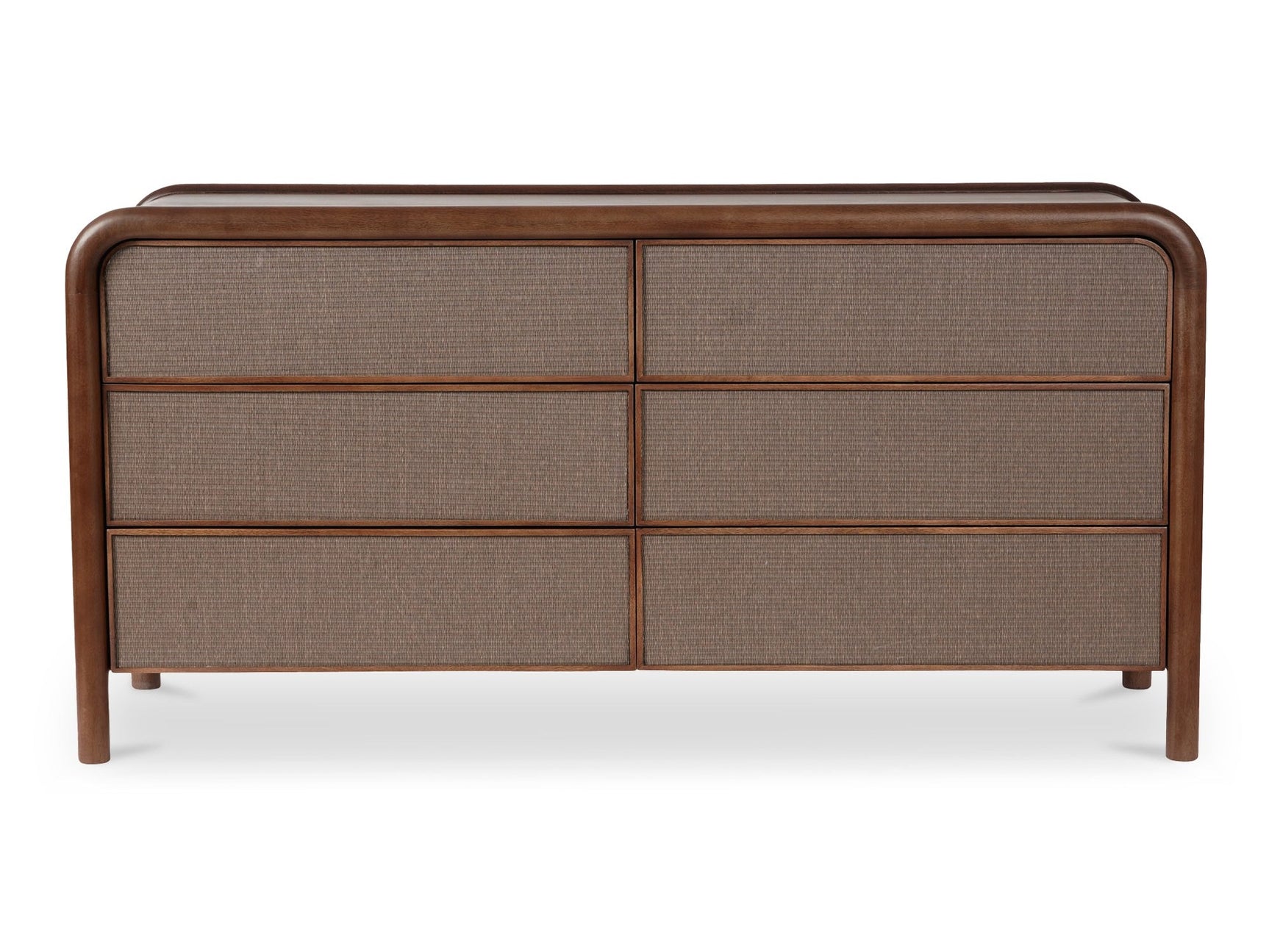 Rye Warm Brown 6 Drawer Dresser - Ornate Home