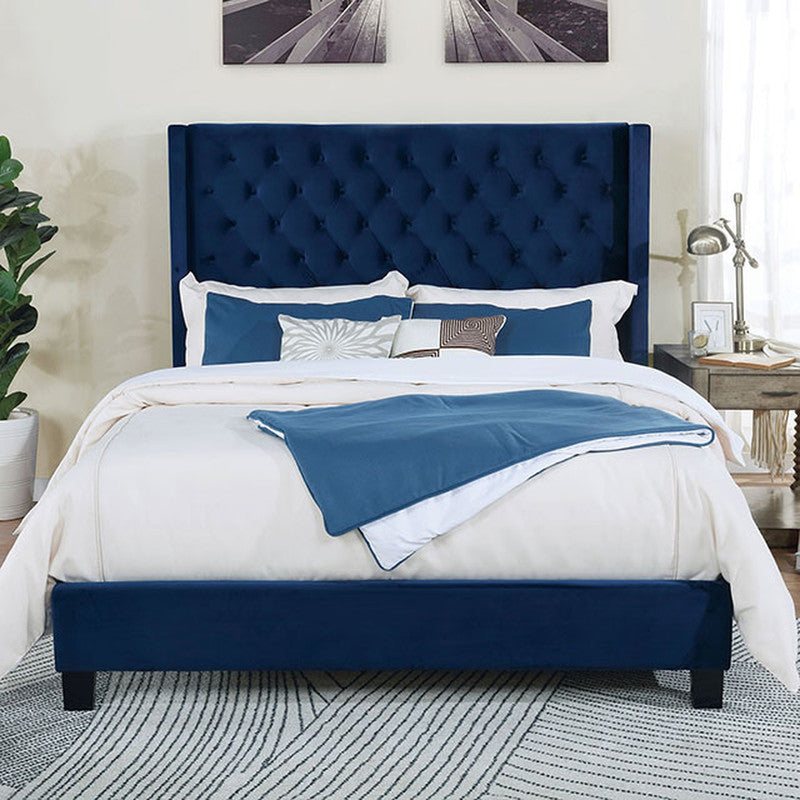 Ryleigh Navy Cal.King Bed - Ornate Home