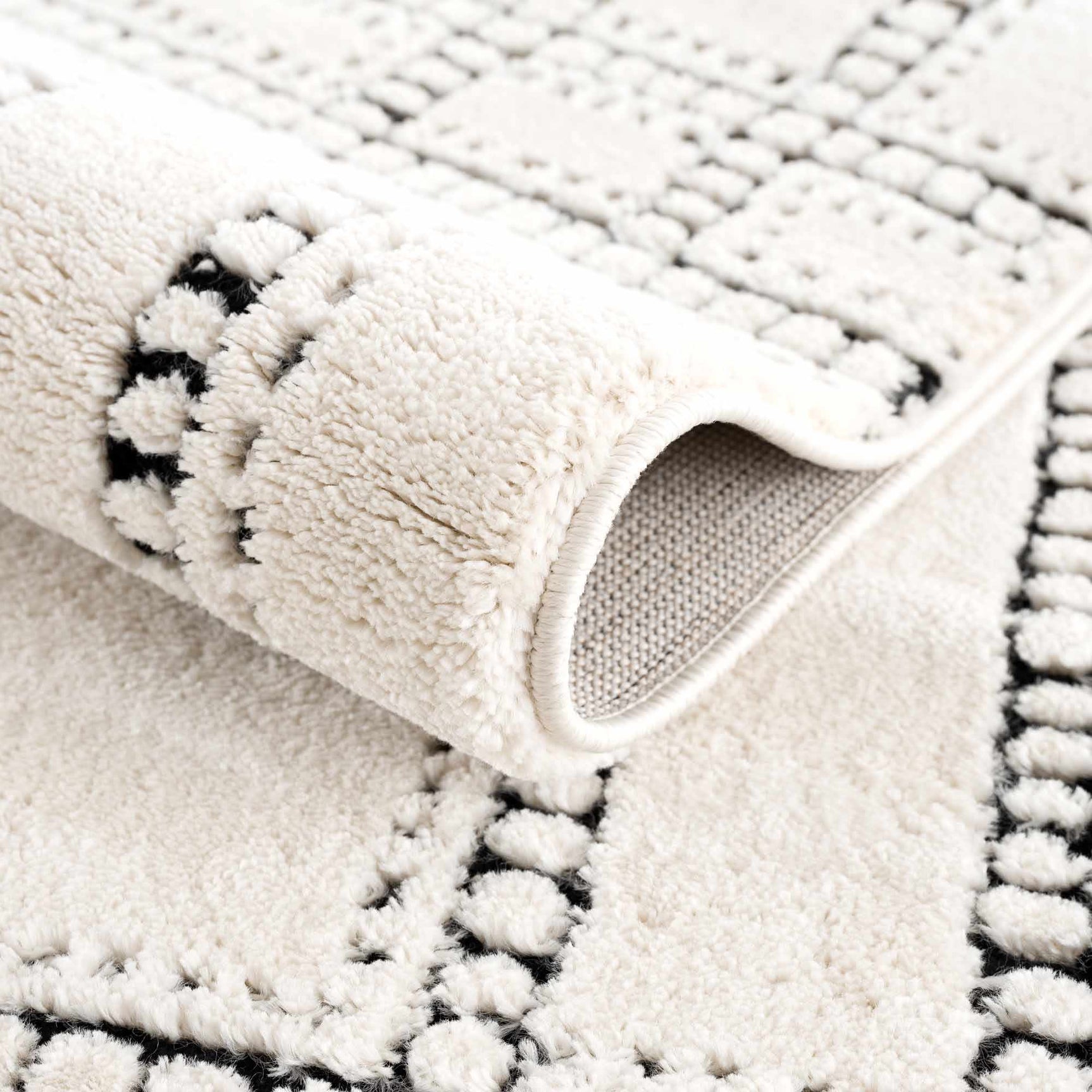 Ryuu Black & White Area Rug - Clearance - Ornate Home