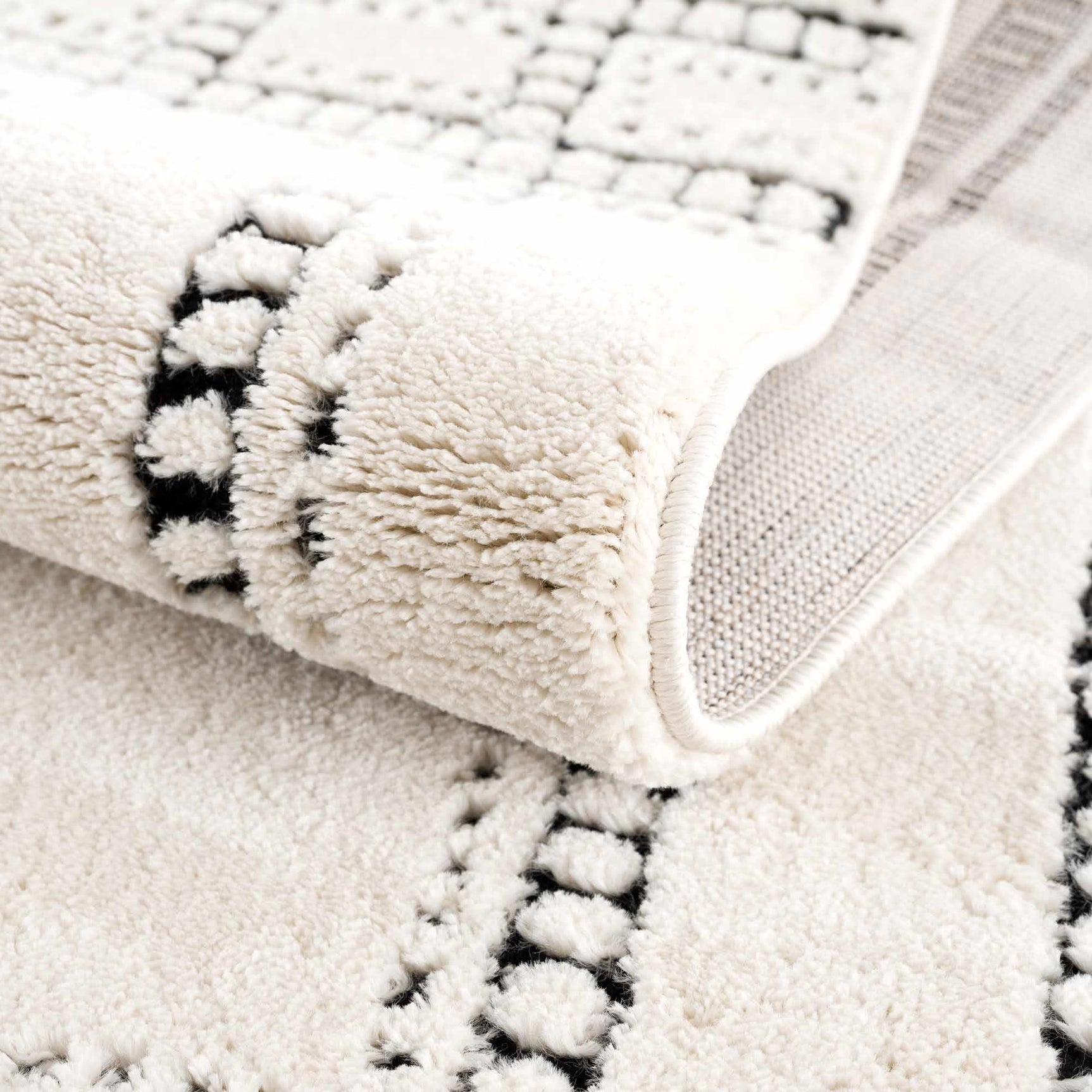 Ryuu Black & White Area Rug - Ornate Home