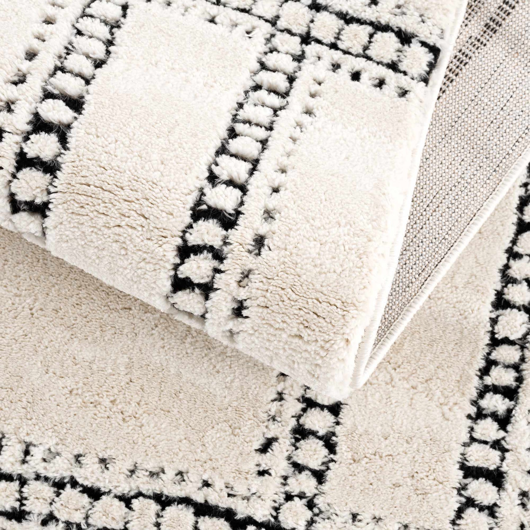Ryuu Black & White Area Rug - Ornate Home