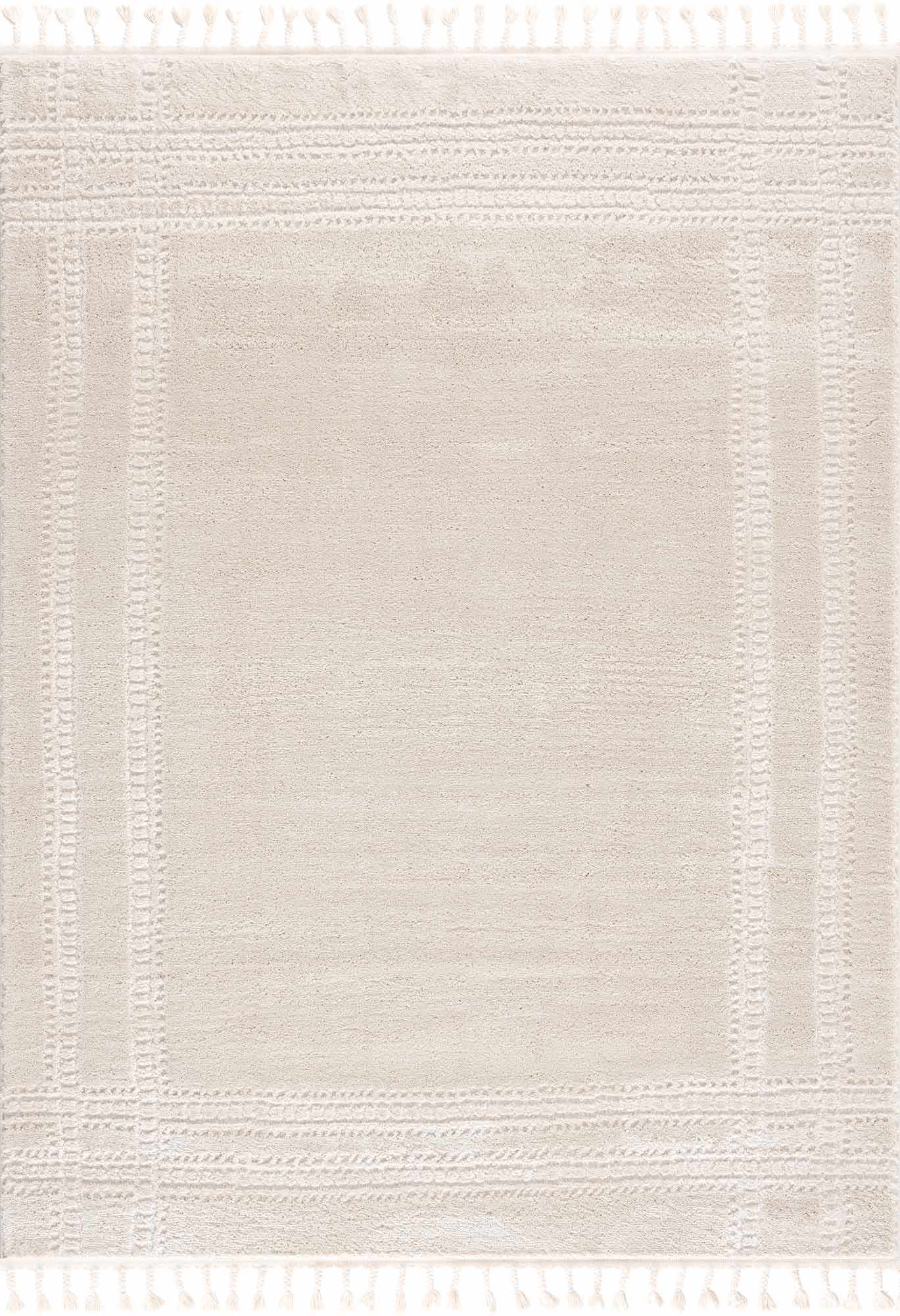 Ryuu Ivory Carved Area Rug - Ornate Home