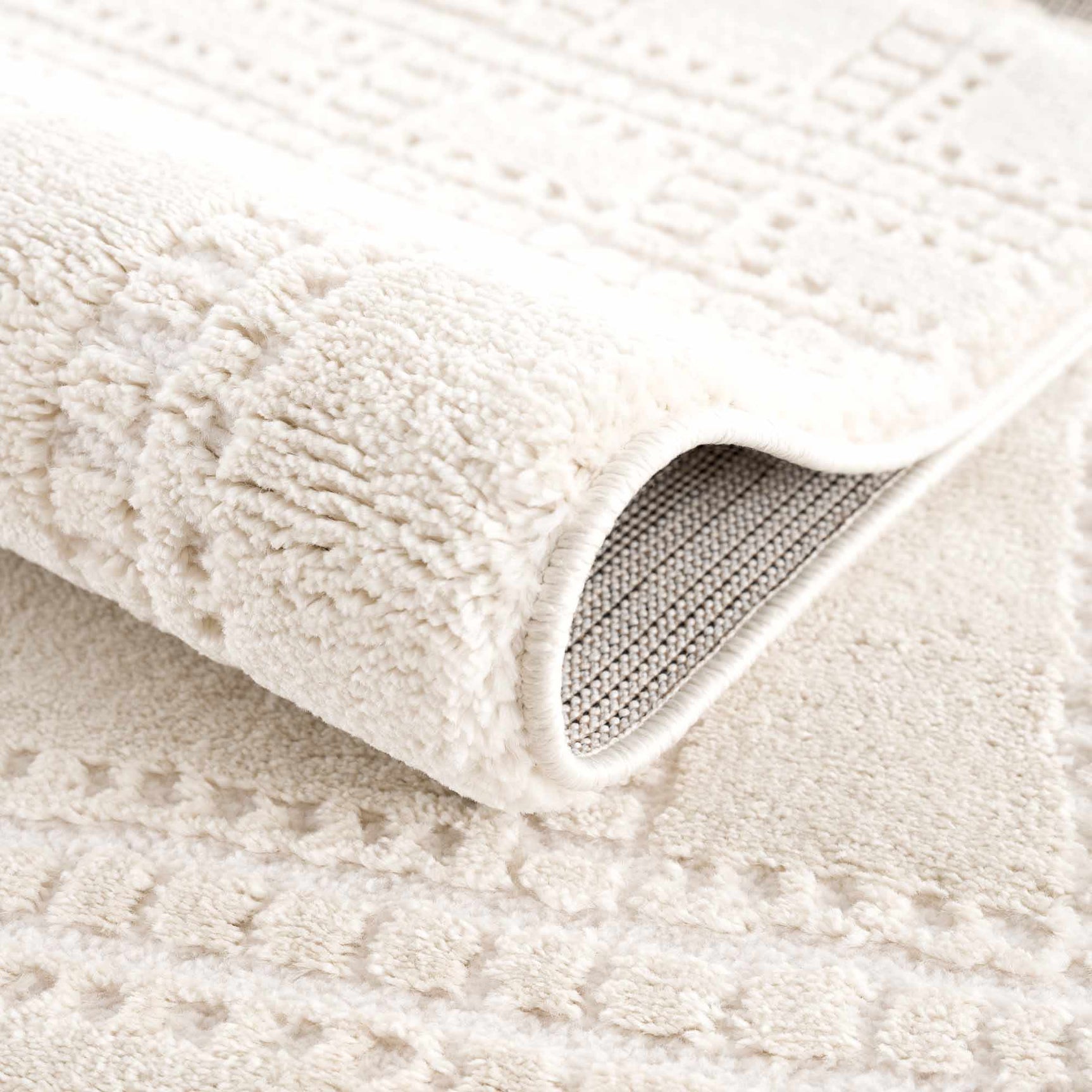 Ryuu Ivory Carved Area Rug - Ornate Home