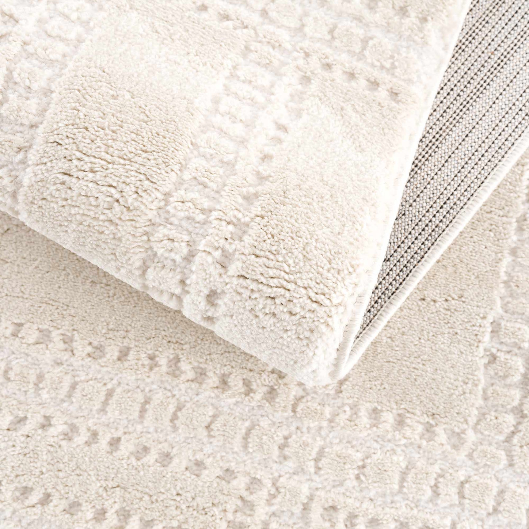 Ryuu Ivory Carved Area Rug - Ornate Home