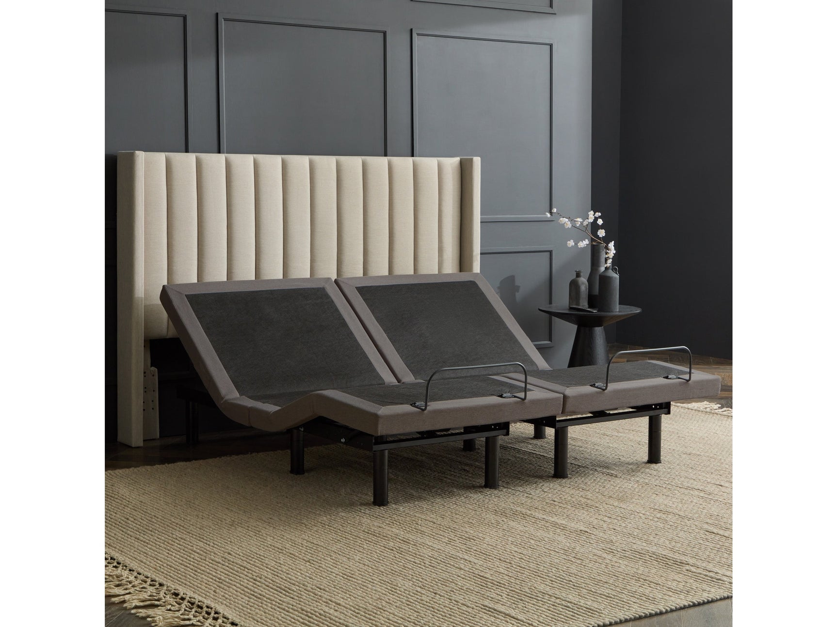 S655- Charcoal Queen Adjustable Base - Ornate Home