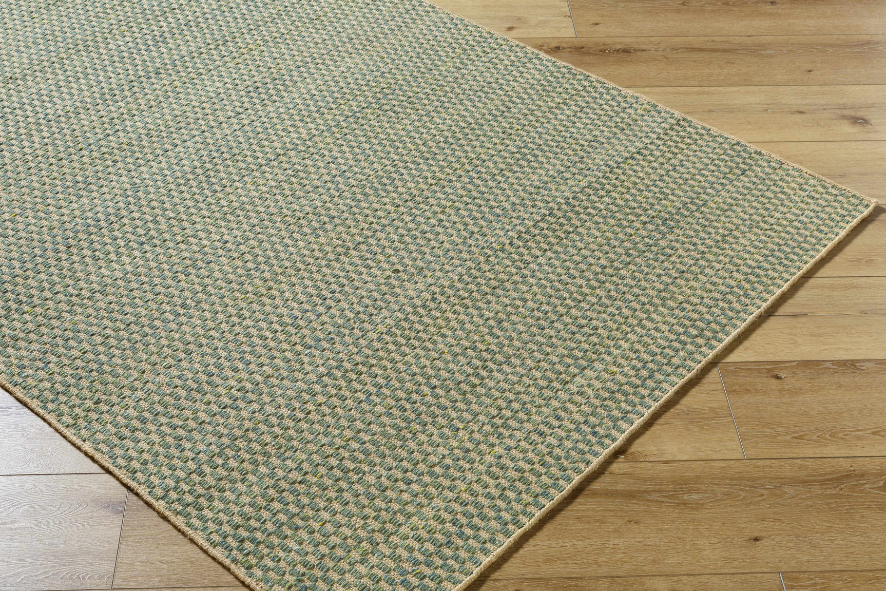 Verdel Sage Cottage Farmhouse Wool Handmade Area Rug - Clearance