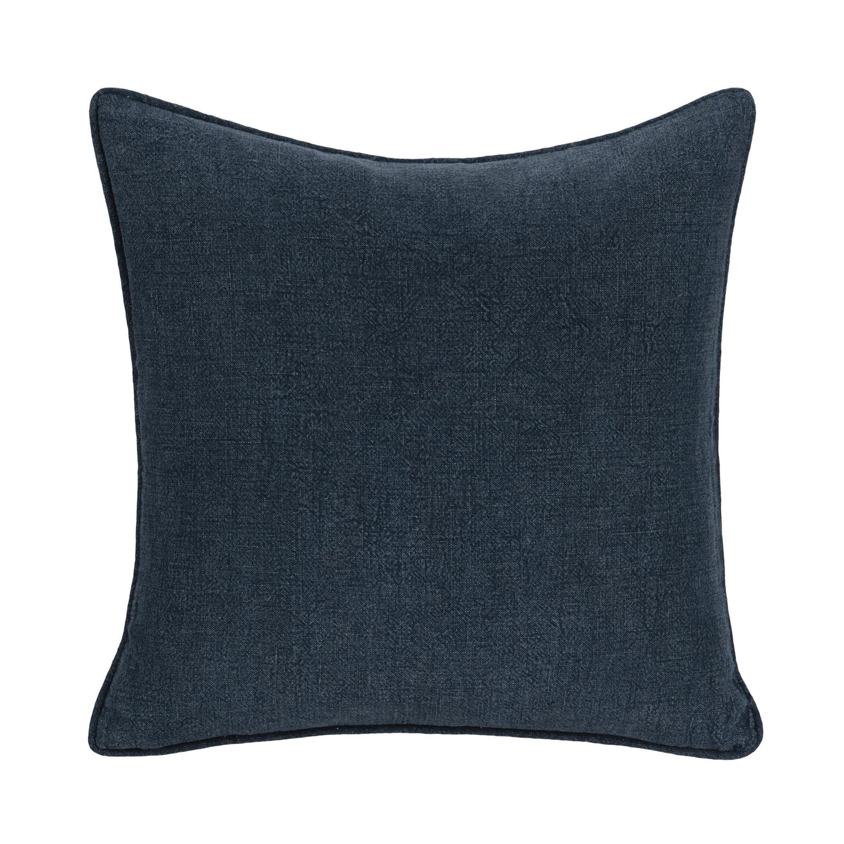SLD Bedford Indigo Linen 22x22 Throw Pillow (Set of 2) - Ornate Home