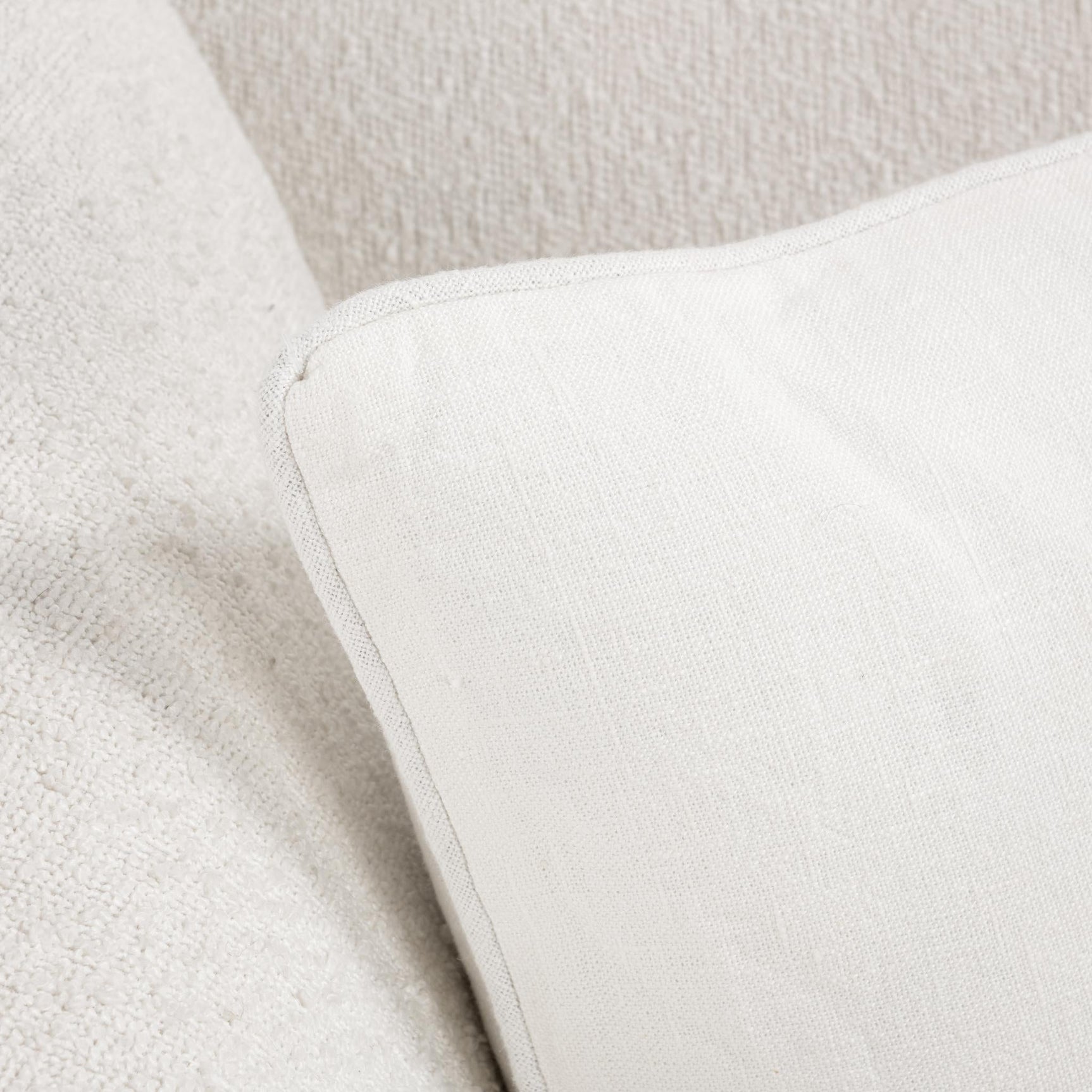 SLD Bedford Ivory Linen 22x22 Throw Pillow (Set of 2) - Ornate Home