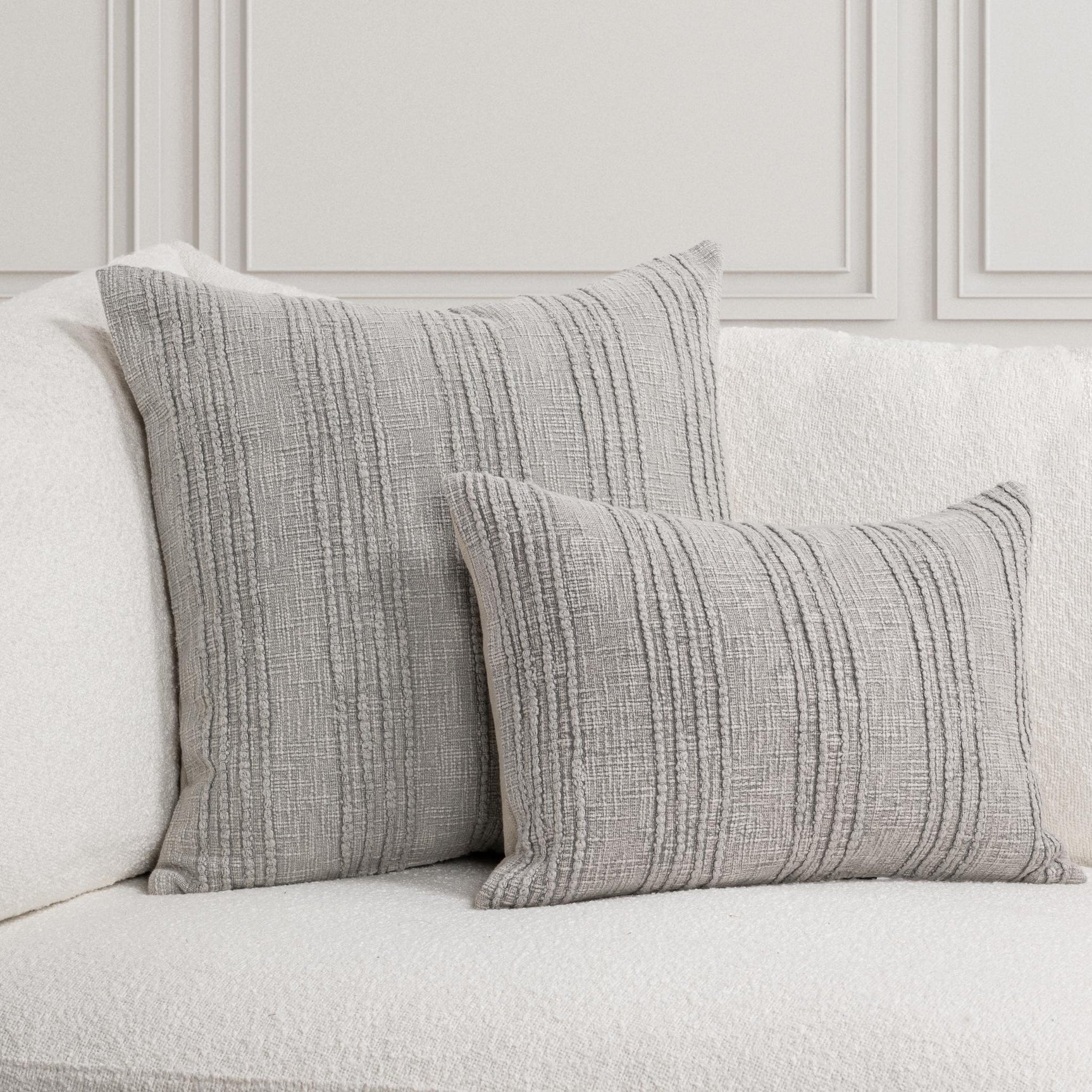 SLD Gratitude Gray Multiple Sizes Throw Pillow (Set of 2) - Ornate Home